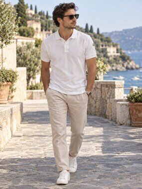 Moncler Maglia Polo Manica Corta White Polo Tee T Shirt Xl